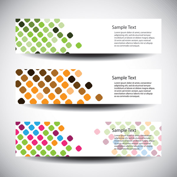 free vector Vector dot background fashion banners 1
